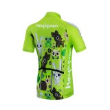 Keyiyuan Spring and Summer New Animal Family Children's Cycling Jersey Breathable Quick-drying Short Sleeve Set