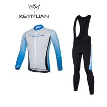 KEYIYUAN Bikes Summer Long Sleeve Clothes Set Men's Mountain Bikes Sun Protection Breathable Outdoor Sweatshirts