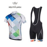 Keyiyuan Men's Cycling Jersey Sets With Short Sleeve Breathable Pad Cycle Jersey Bicycle Clothing Free Shipping