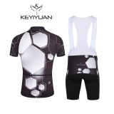Men KEYIYUAN Hexagon Aura cycling clothing cycling Jersey Jersey Probike upper garment cycling jacket set