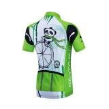 Keyiyuan Spring and Summer New Panda Riding Children's Cycling Jersey Quick-drying Breathable Short Sleeve Set