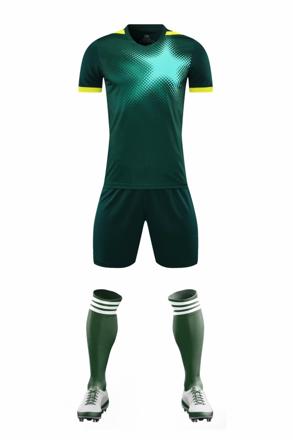 2021 Green Football Jersey Kit