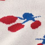 #Wy03 Children's Milky white Cartoon Sweater Girls Outerwear