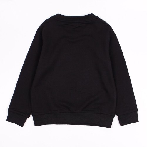 #KT021 Children's Cartoon Black Hoodless sweatshirt