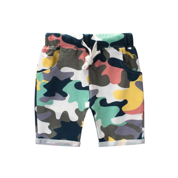 Pants # K610 Children's Colorful ink shorts