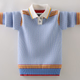 #TCO08 New Kids With Collar Sweaters Soft Sweater #Two colors optional