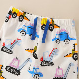 Children's T-shirt shorts set White #025