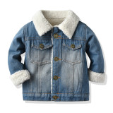 Children's Fleece Denim Jacket #C012