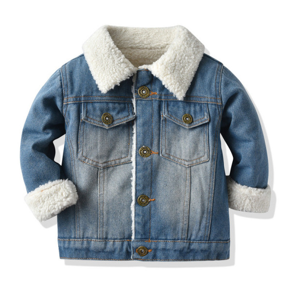 Children's Fleece Denim Jacket #C012