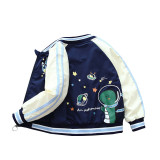 Boys Dark Blue Baseball Uniform #CD004