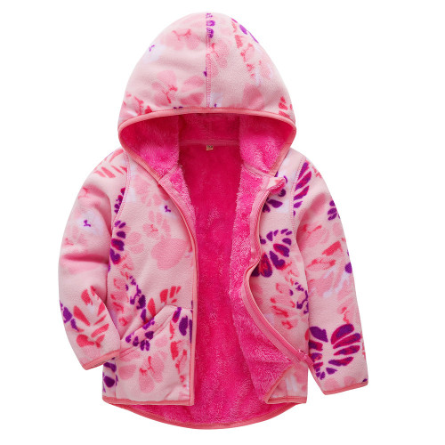 Children's Red new cardigan hooded coat #UK021