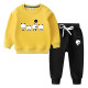 Children's Sports Suit plus fleece Yellow and Black #P007