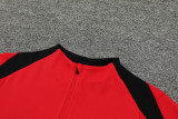 #AHP01 Red Children's Half Pull Tracksuit Long Suit (High Quality)
