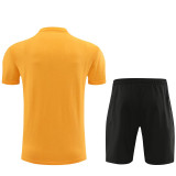 #AKH01 Orange Children's Short Suit (High Quality) (pure cotton yarn)