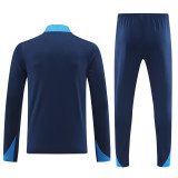 #AHP01 Royal blue Children's Half Pull Tracksuit Long Suit (High Quality)