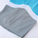 #AK8386 Light blue Children's Vest suit (Customizable)