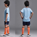 #AK62126 Light blue Children's Shor SportSwear (Customizable)