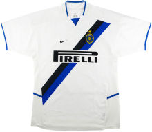 2002/03 In Milan Away White Retro Soccer Jersey