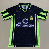 1996 BVB Retro Black Soccer Jersey