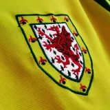 1982 Wales Away Yellow Retro Soccer Jersey