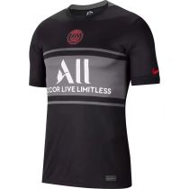 2021/22 PSG 1:1 Quality Third Black Fans Soccer Jersey