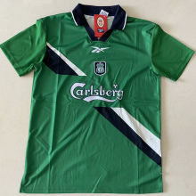 1999/00 LFC Away Green Retro Soccer Jersey