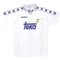 1994/95 RM White Home Retro Soccer Jersey