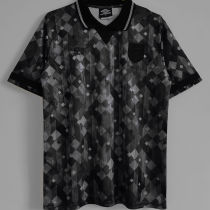 1990 England Black Special Version Retro Soccer Jersey(Have umbro 有茵宝)