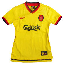 1997/98 LFC  Away Yellow Retro Soccer Jersey