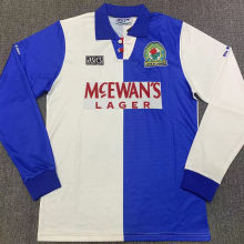 1994/95 Blackburn Rovers Home Retro Long Sleeve Soccer Jersey