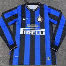 2009/10 In Milan Home Long Sleeve Retro Soccer Jersey