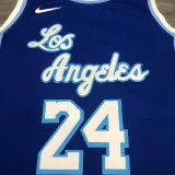 LA Lakers Bryant # 24 Blue NBA Jerseys Hot Pressed