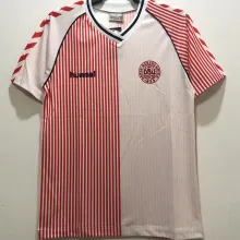 1986 Denmark Away Retro Soccer Jersey