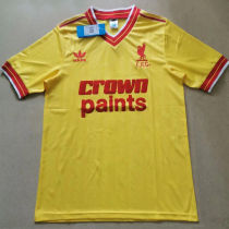 1985/87 LFC Away Yellow Retro Soccer Jersey