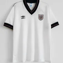 1984/87 England Home White Retro Soccer Jersey
