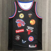Supreme X Nike NBA Black Jerseys Hot Pressed