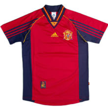 1998 Spain Home Red Retro Soccer Jersey