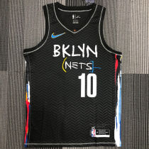 2021 Nets SIMMONS #10 City Edition Black NBA Jerseys Hot Pressed