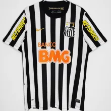 2011/12 Santos Away Black White Retro Soccer Jersey