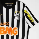 2011/12 Santos Away Black White Retro Soccer Jersey