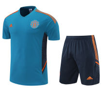 2022 M Utd Blue Short Training Jersey(A Set)