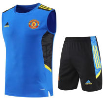 2022 M Utd Blue Vest Training Jersey(A Set)