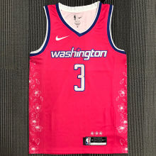 Wizards  BEAL #3 City Edition Dark pink NBA Jerseys