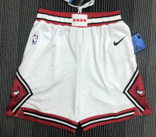 Bulls White NBA Pants