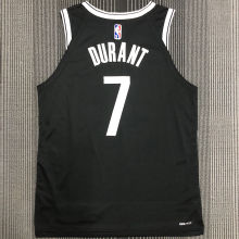 2022 Nets DURANT #7 AU Player Version Black NBA Jerseys 密绣