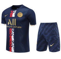 2022 PSG Navy Blue Short Training Jersey(A Set)