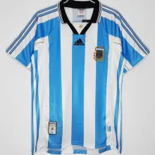 1998/99 Argentina Home Retro Soccer Jersey