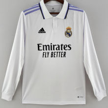2022/23 RM Home White Fans Long Sleeve Jersey