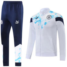 2022 Man City White Jacket Tracksuit