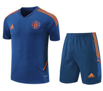 2022 M Utd Royal Blue Short Training Jersey(A Set)